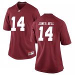 Women's Alabama Crimson Tide #14 Thaiu Jones-Bell Crimson Replica NCAA College Football Jersey 2403JOEF2